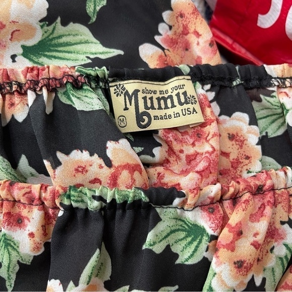 Show Me Your MuMu Floral Romper Flower Puff Girls Size M - Picture 13 of 14